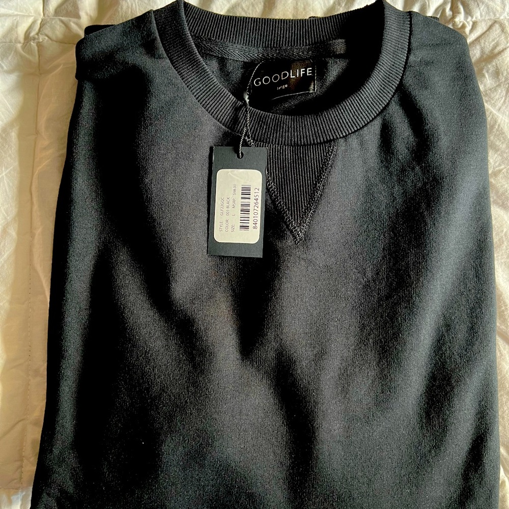 GOODLIFE Terry Crew in size Large, color black.